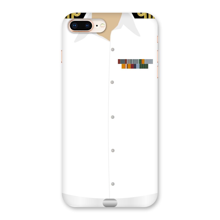 Navy Uniform Back Case for iPhone 8 Plus