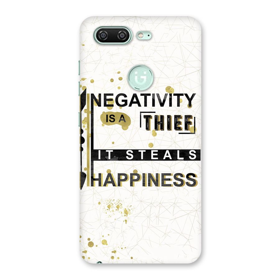 Negativity Thief Back Case for Gionee S10