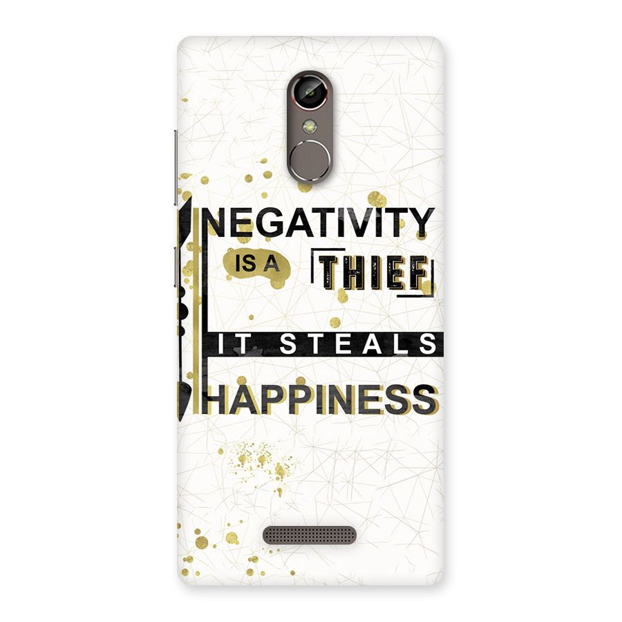 Negativity Thief Back Case for Gionee S6s