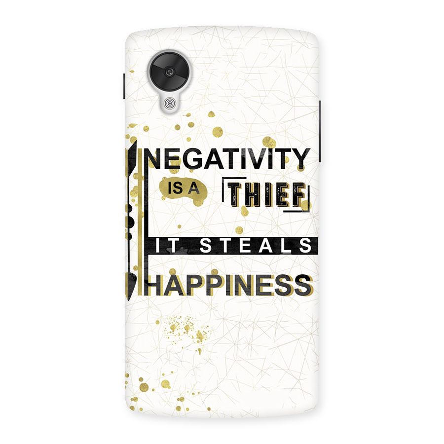 Negativity Thief Back Case for Google Nexsus 5