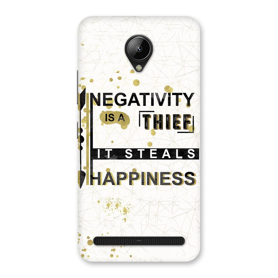 Negativity Thief Back Case for Lenovo C2