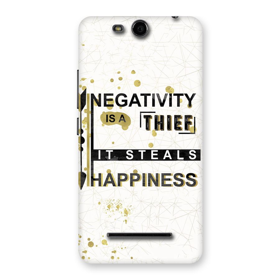 Negativity Thief Back Case for Micromax Canvas Juice 3 Q392