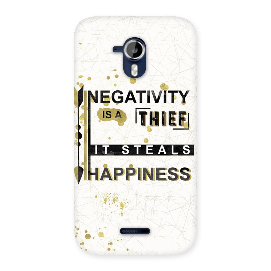 Negativity Thief Back Case for Micromax Canvas Magnus A117