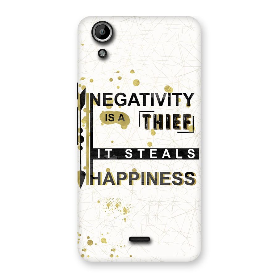 Negativity Thief Back Case for Micromax Canvas Selfie Lens Q345