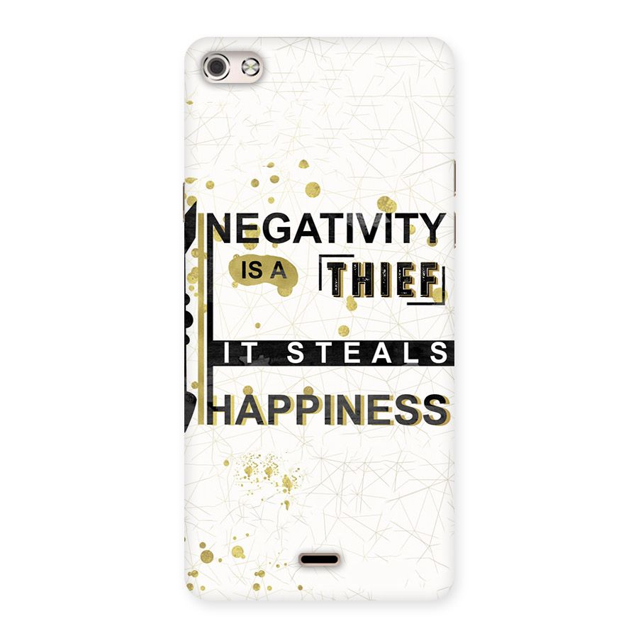 Negativity Thief Back Case for Micromax Canvas Silver 5