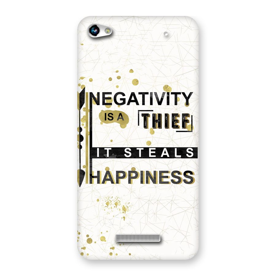 Negativity Thief Back Case for Micromax Hue 2