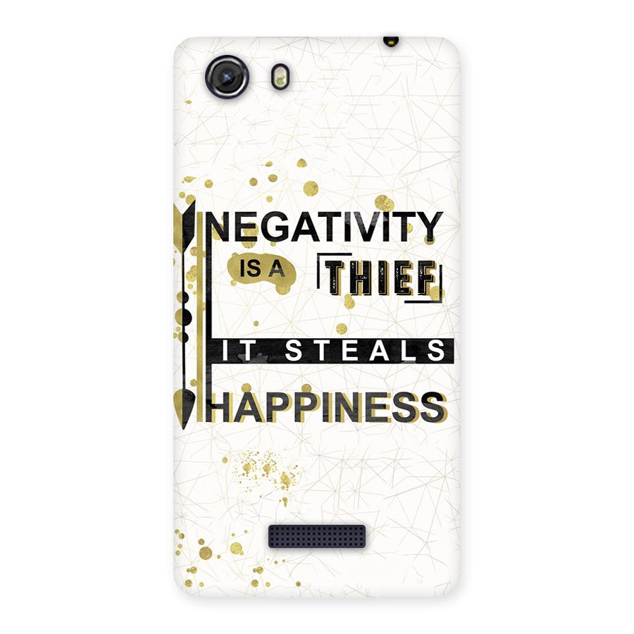 Negativity Thief Back Case for Micromax Unite 3