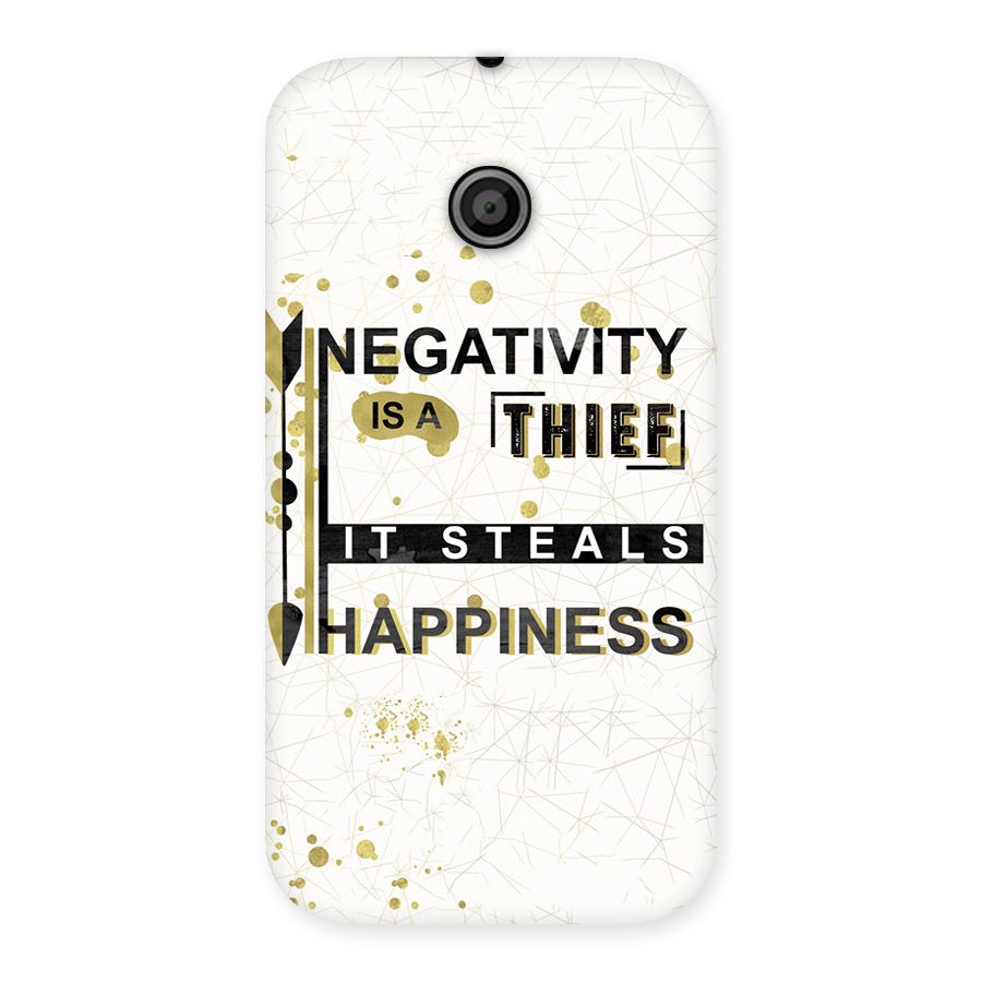 Negativity Thief Back Case for Moto E