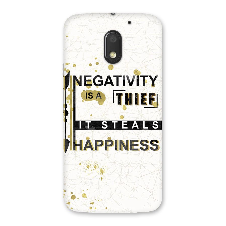 Negativity Thief Back Case for Moto E3 Power