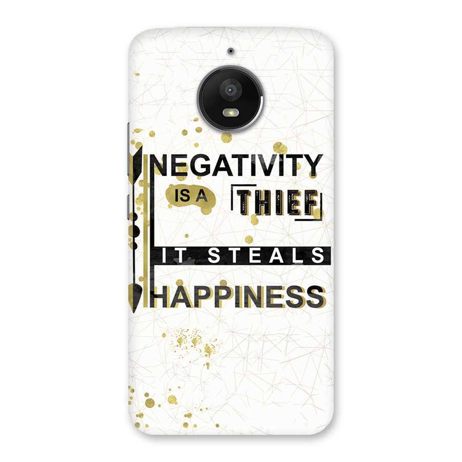 Negativity Thief Back Case for Moto E4 Plus