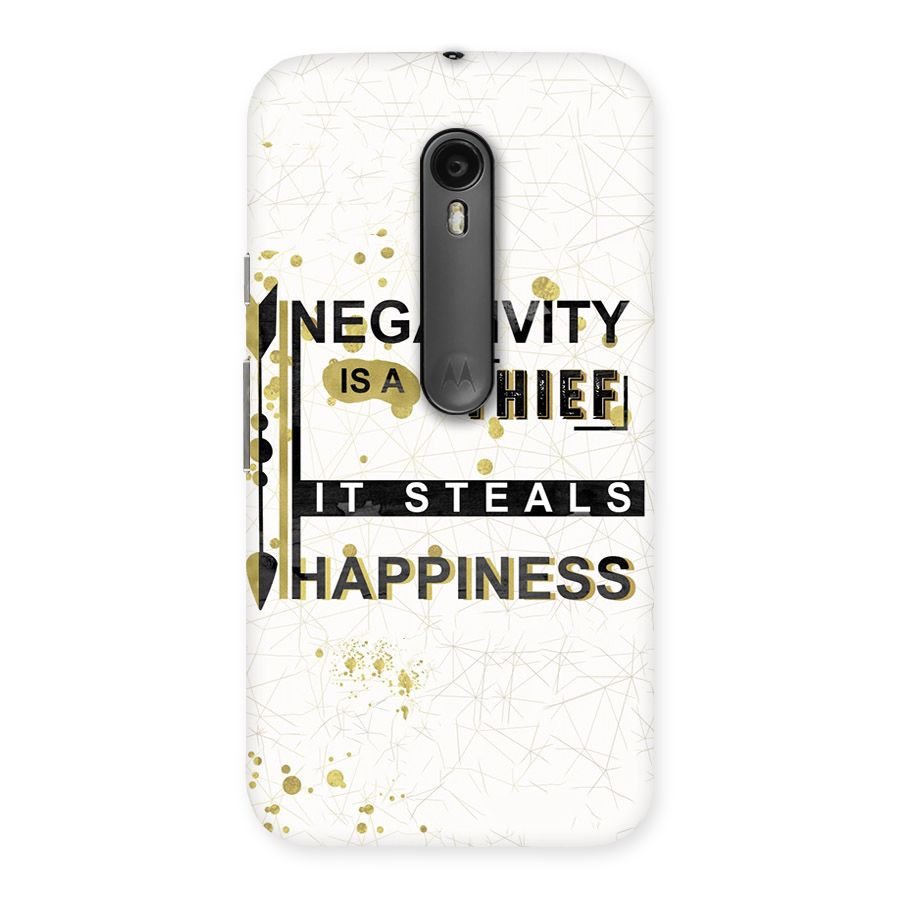 Negativity Thief Back Case for Moto G Turbo