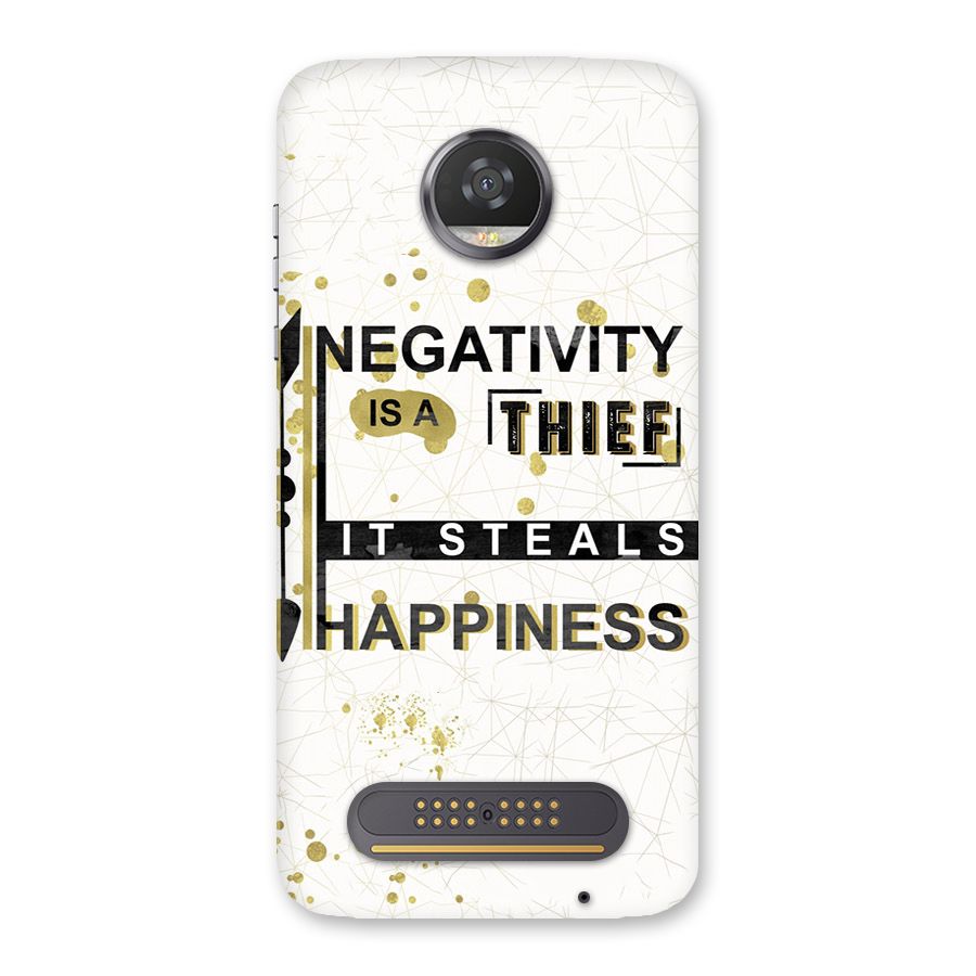 Negativity Thief Back Case for Moto Z2 Play
