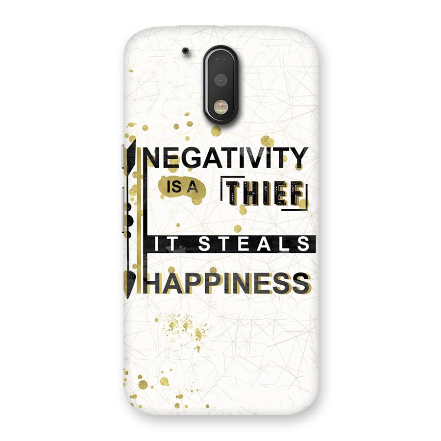 Negativity Thief Back Case for Motorola Moto G4