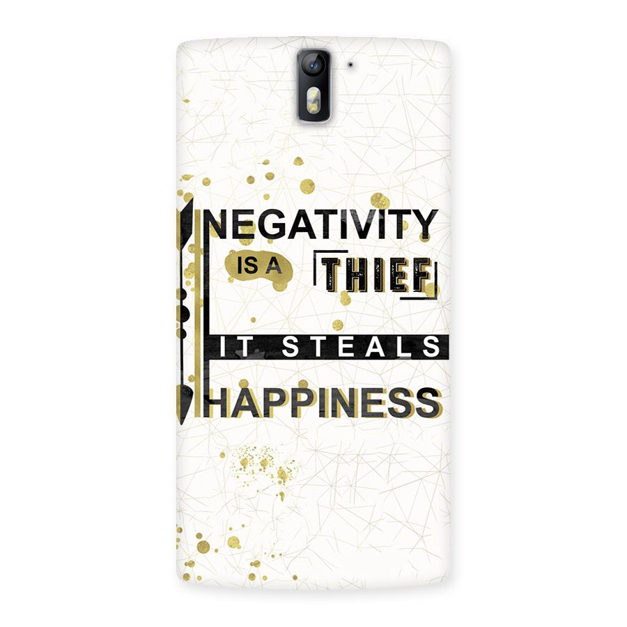 Negativity Thief Back Case for One Plus One