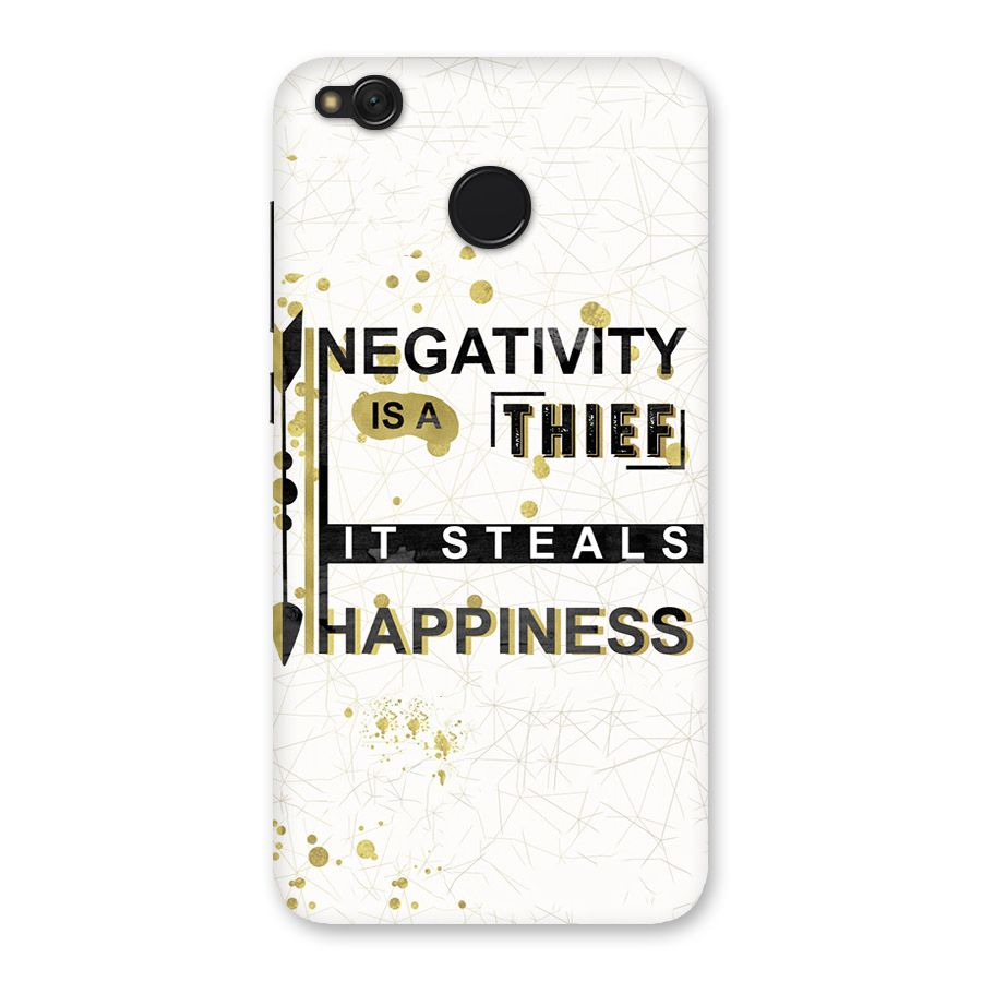 Negativity Thief Back Case for Redmi 4