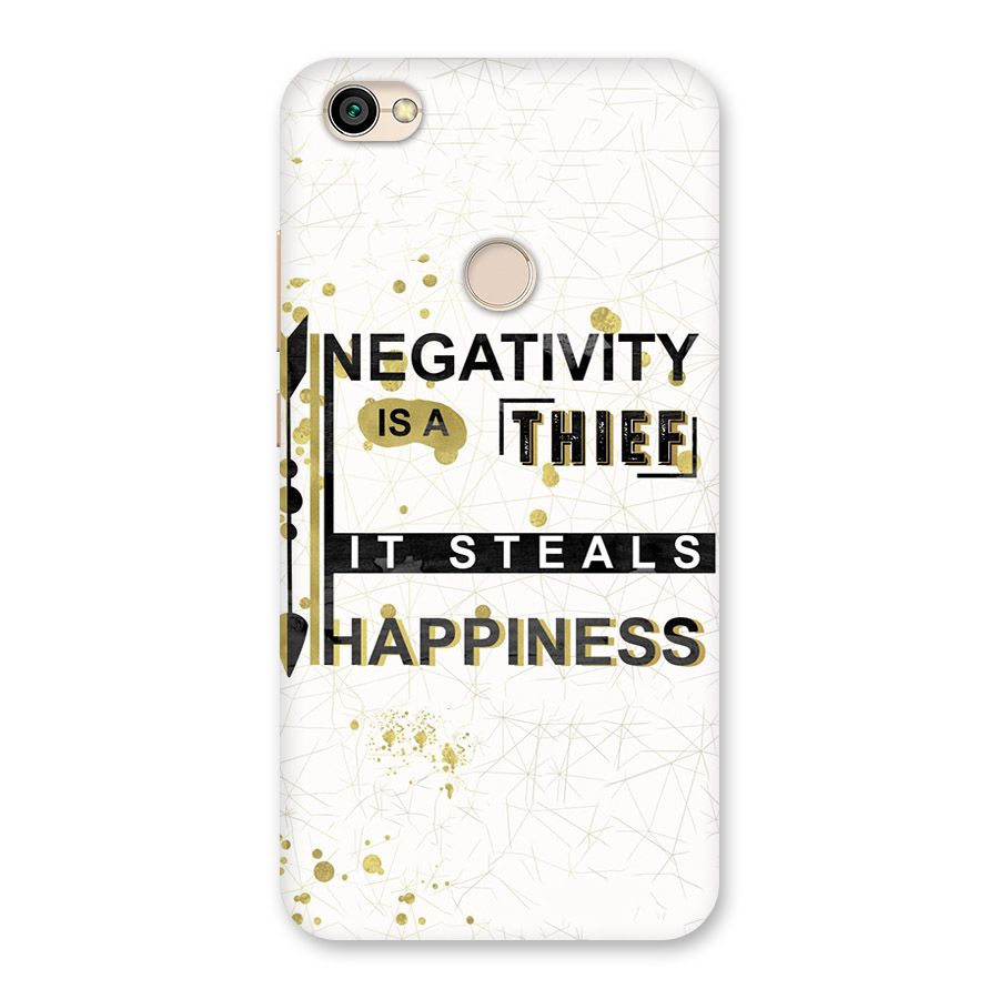 Negativity Thief Back Case for Redmi Y1 2017