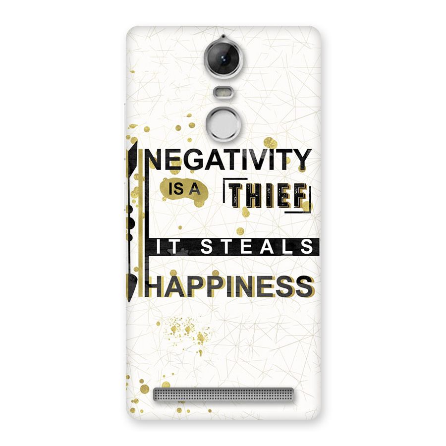 Negativity Thief Back Case for Vibe K5 Note