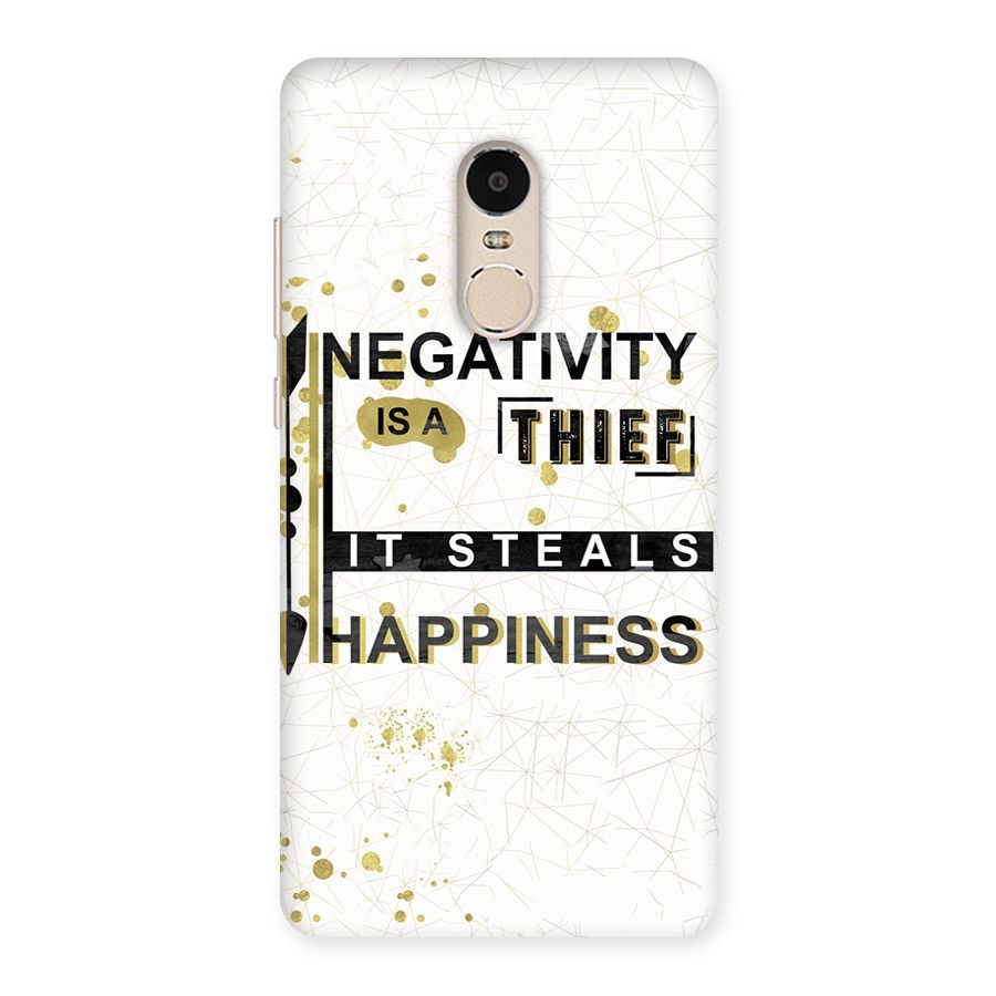 Negativity Thief Back Case for Xiaomi Redmi Note 4