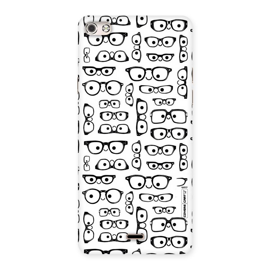 Nerdy Specs Back Case for Micromax Canvas Silver 5
