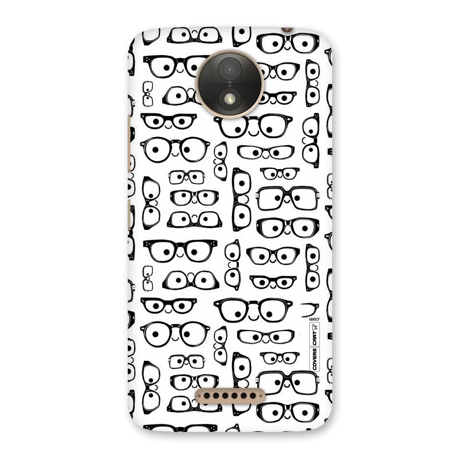 Nerdy Specs Back Case for Moto C Plus