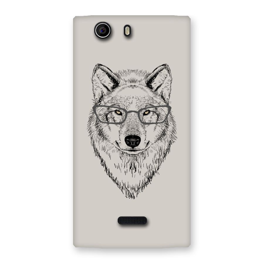 Nerdy Wolf Back Case for Canvas Nitro 2 E311