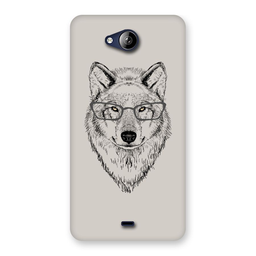 Nerdy Wolf Back Case for Canvas Play Q355