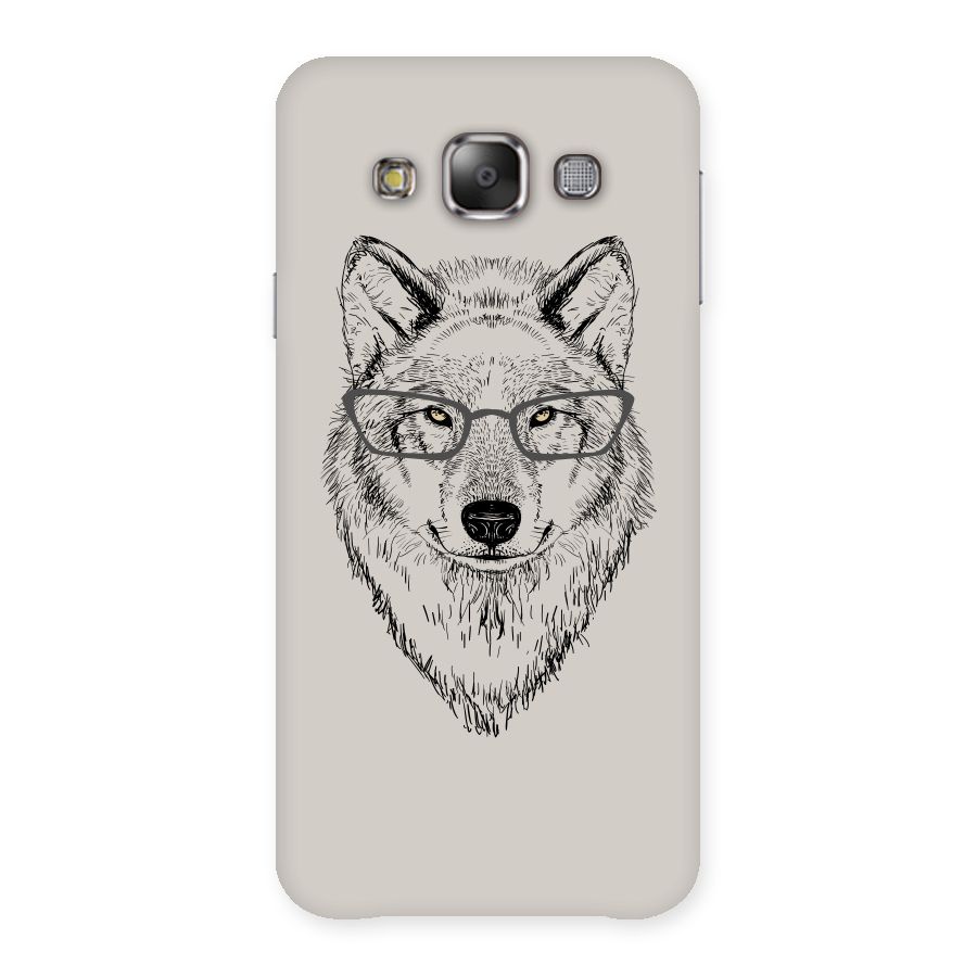 Nerdy Wolf Back Case for Galaxy E7