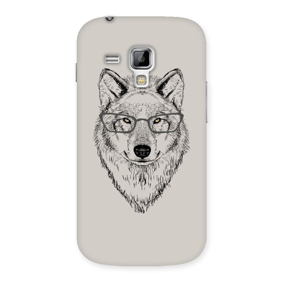 Nerdy Wolf Back Case for Galaxy S Duos