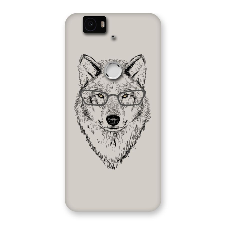Nerdy Wolf Back Case for Google Nexus-6P