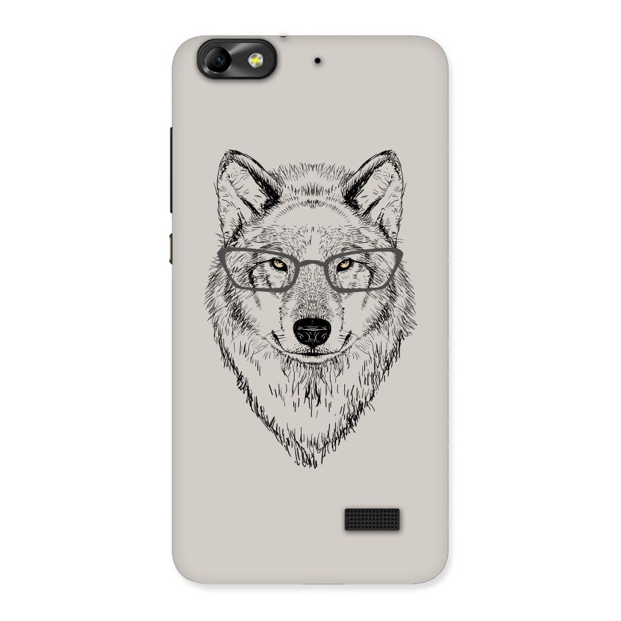 Nerdy Wolf Back Case for Honor 4C