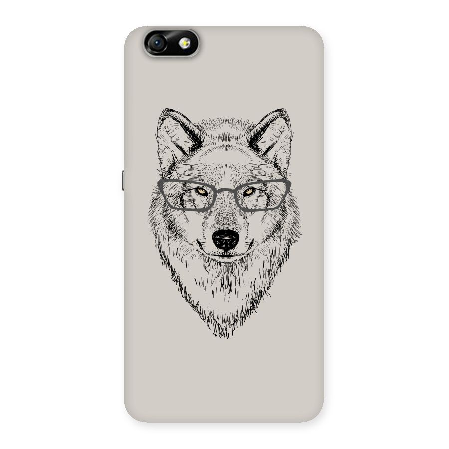 Nerdy Wolf Back Case for Honor 4X