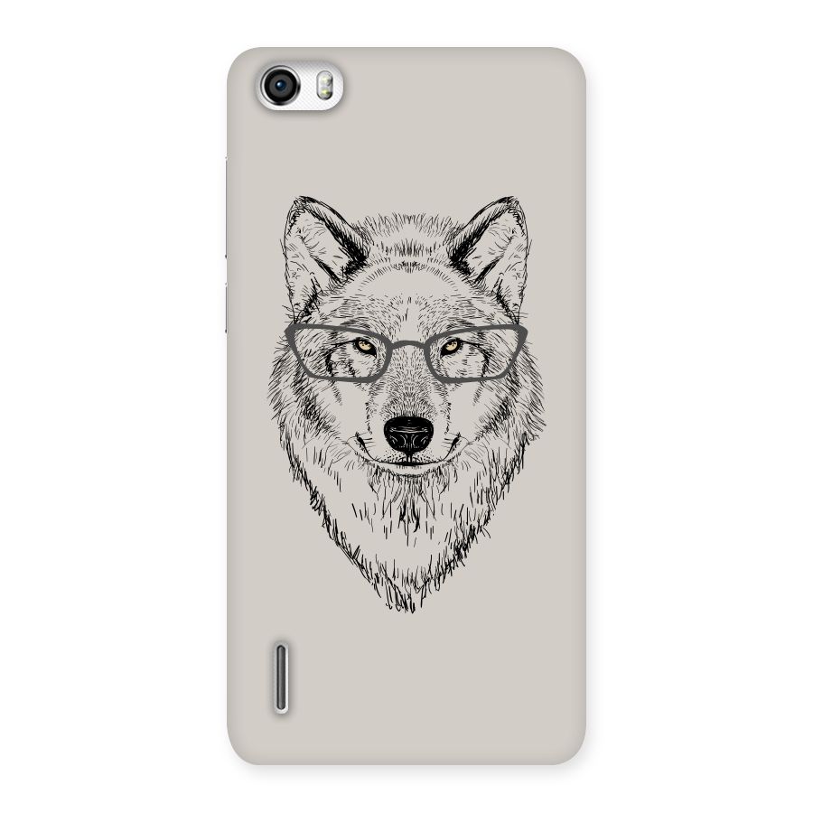 Nerdy Wolf Back Case for Honor 6
