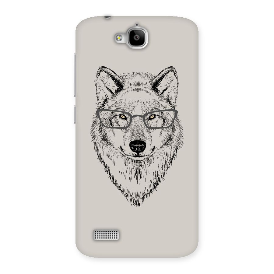 Nerdy Wolf Back Case for Honor Holly
