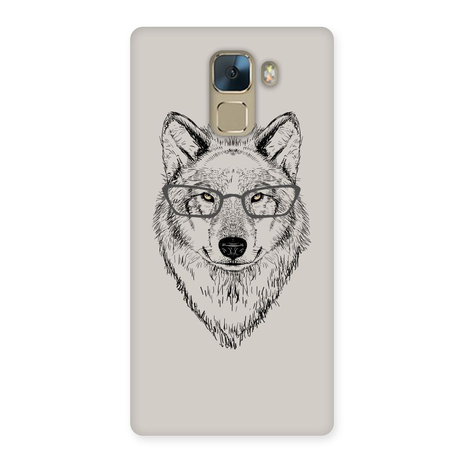 Nerdy Wolf Back Case for Huawei Honor 7