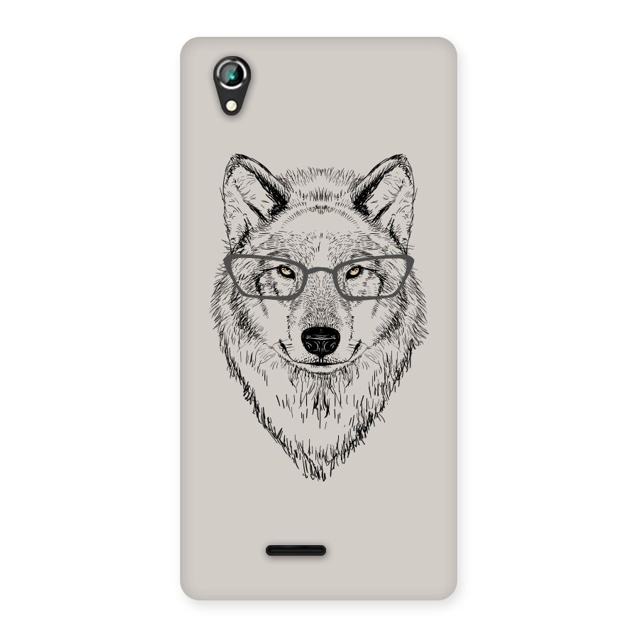 Nerdy Wolf Back Case for Lava Iris 800