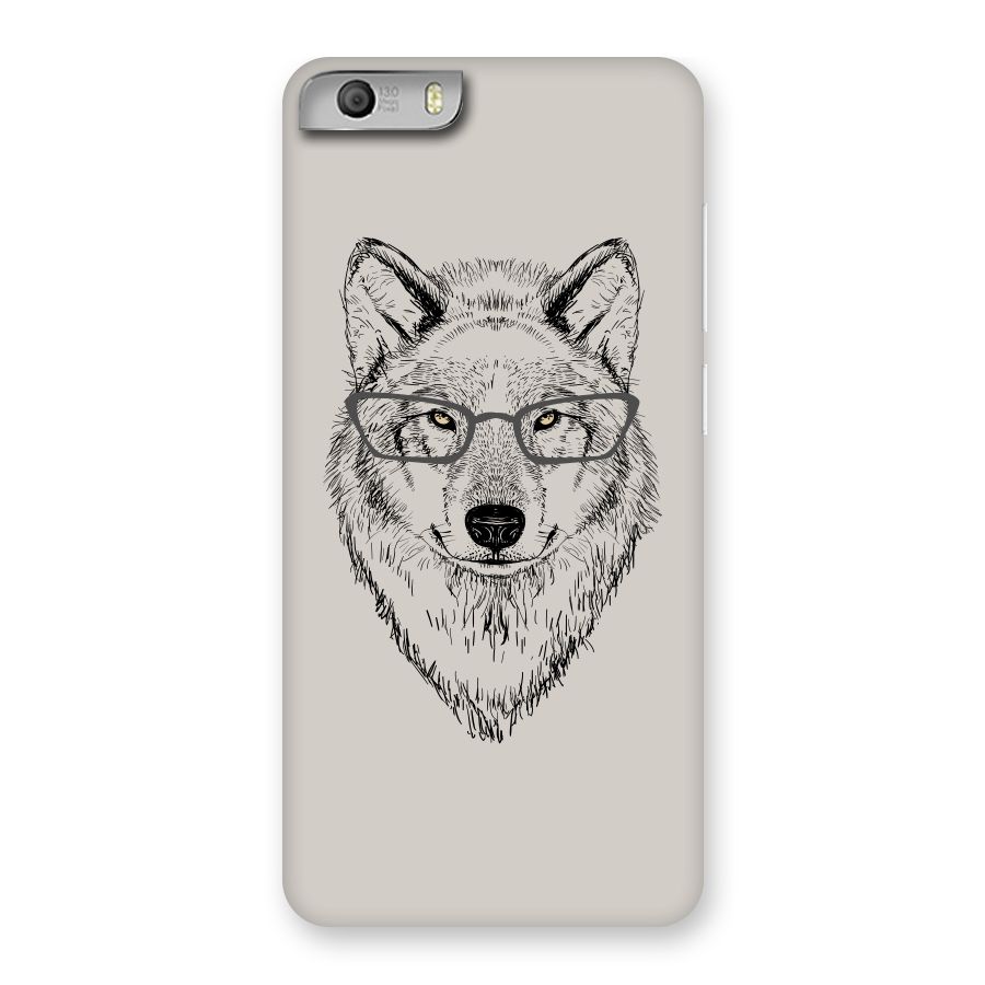 Nerdy Wolf Back Case for Micromax Canvas Knight 2