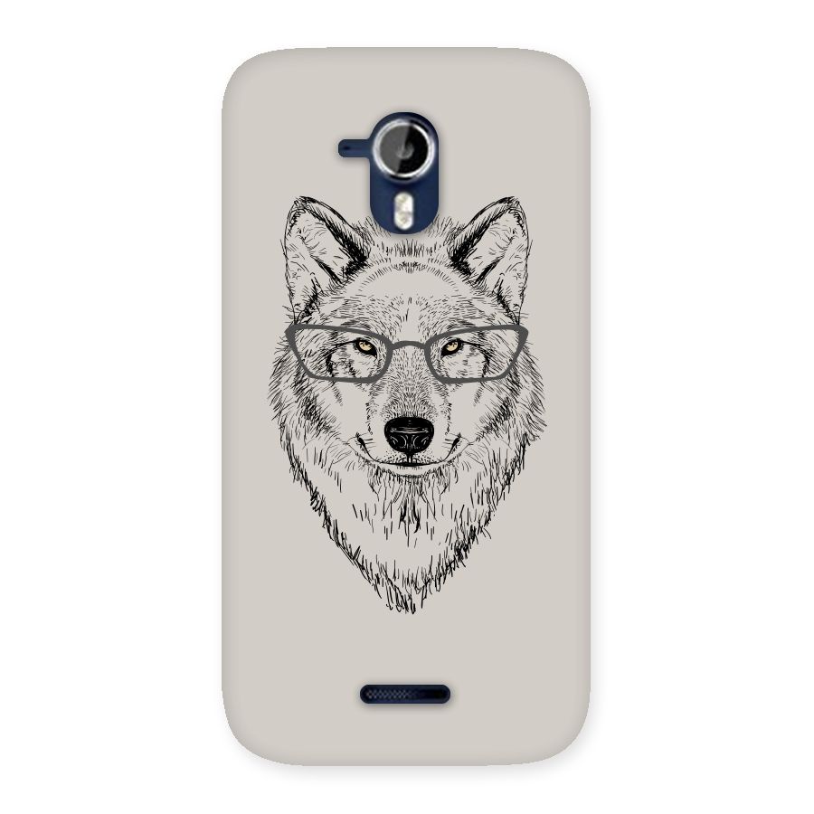Nerdy Wolf Back Case for Micromax Canvas Magnus A117