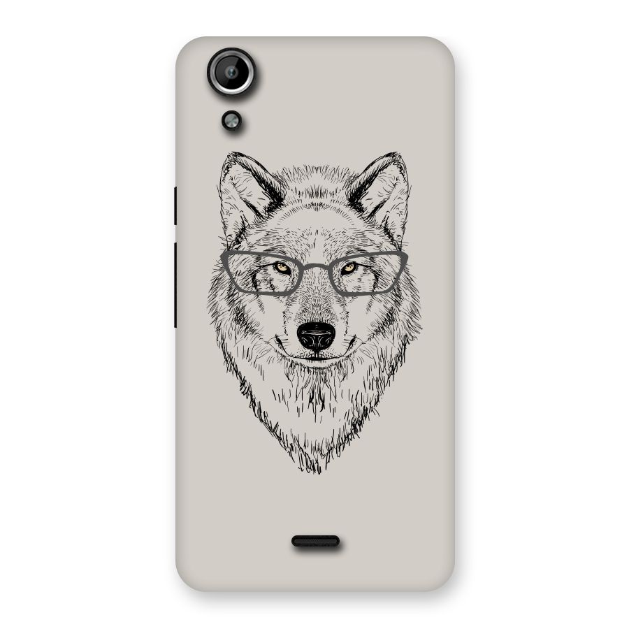 Nerdy Wolf Back Case for Micromax Canvas Selfie Lens Q345