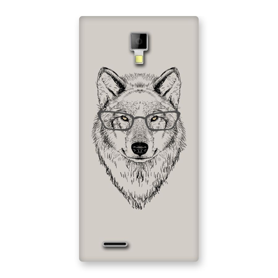 Nerdy Wolf Back Case for Micromax Canvas Xpress A99