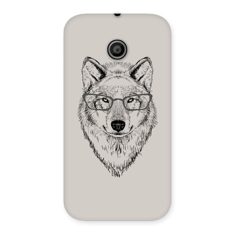 Nerdy Wolf Back Case for Moto E