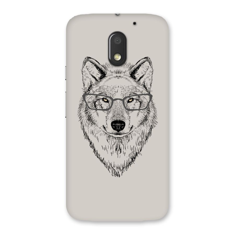 Nerdy Wolf Back Case for Moto E3 Power