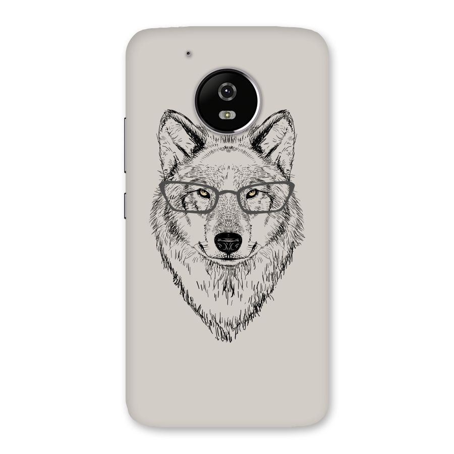 Nerdy Wolf Back Case for Moto G5