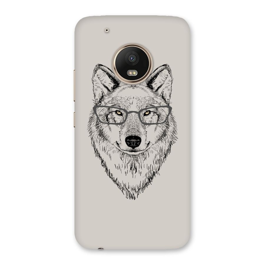 Nerdy Wolf Back Case for Moto G5 Plus