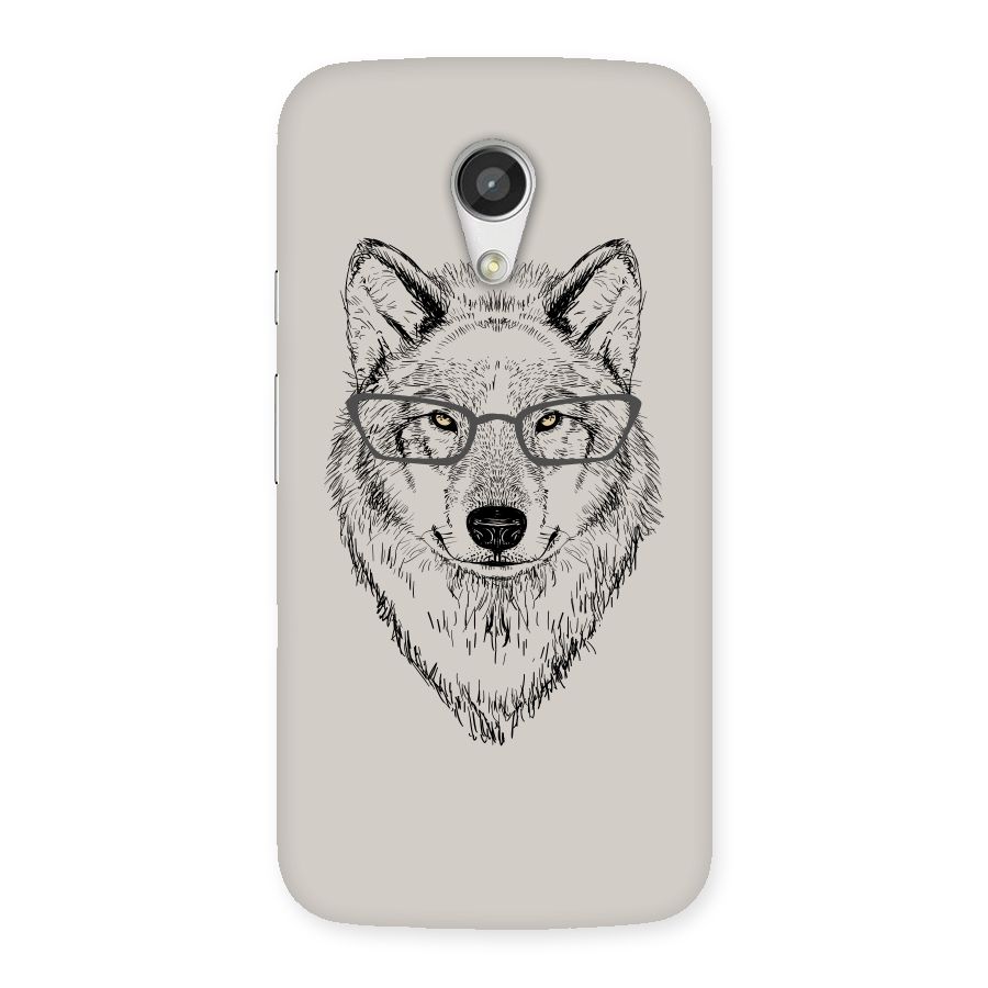 Nerdy Wolf Back Case for Moto G 2nd Gen