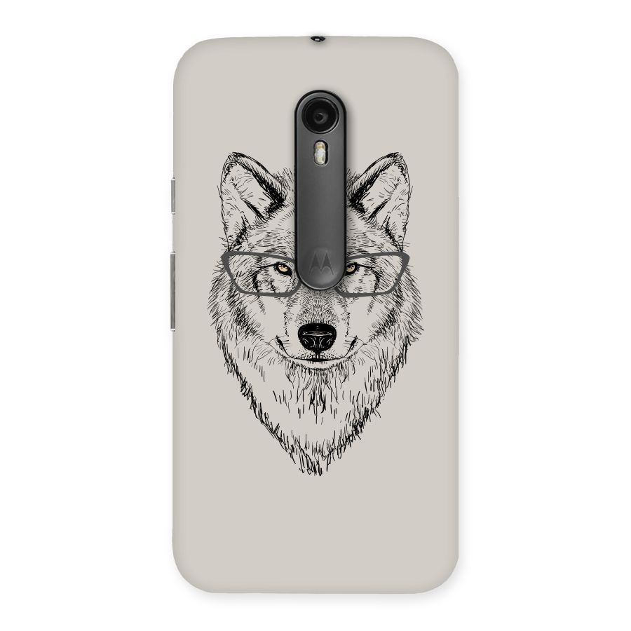 Nerdy Wolf Back Case for Moto G Turbo