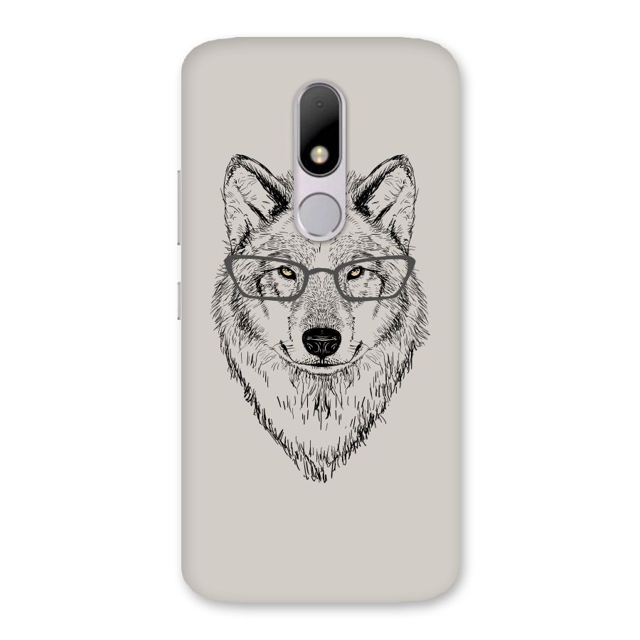 Nerdy Wolf Back Case for Moto M