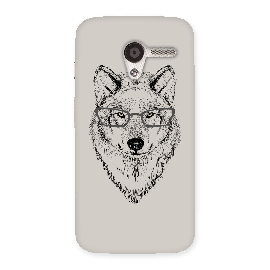 Nerdy Wolf Back Case for Moto X