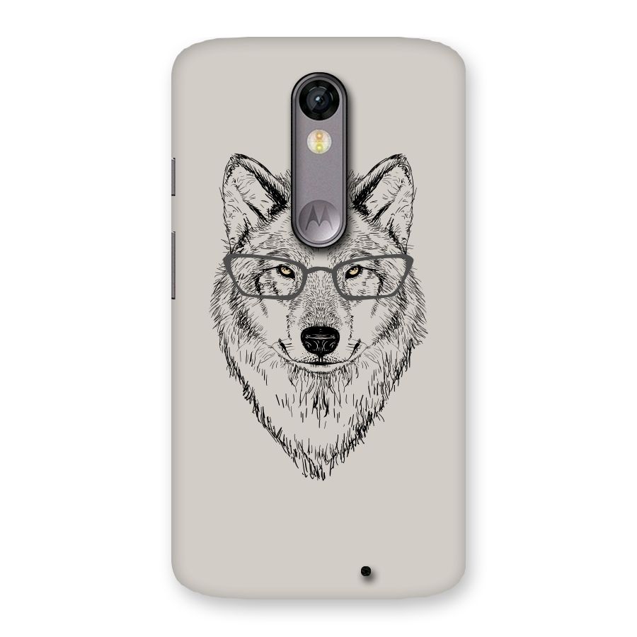 Nerdy Wolf Back Case for Moto X Force