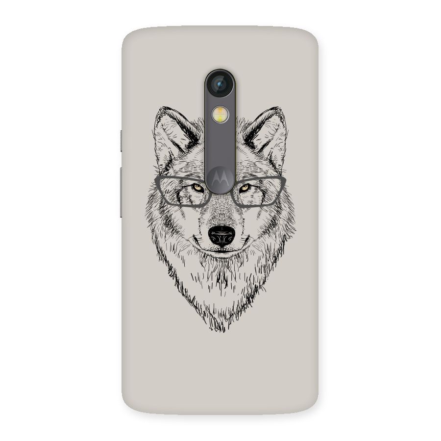 Nerdy Wolf Back Case for Moto X Play