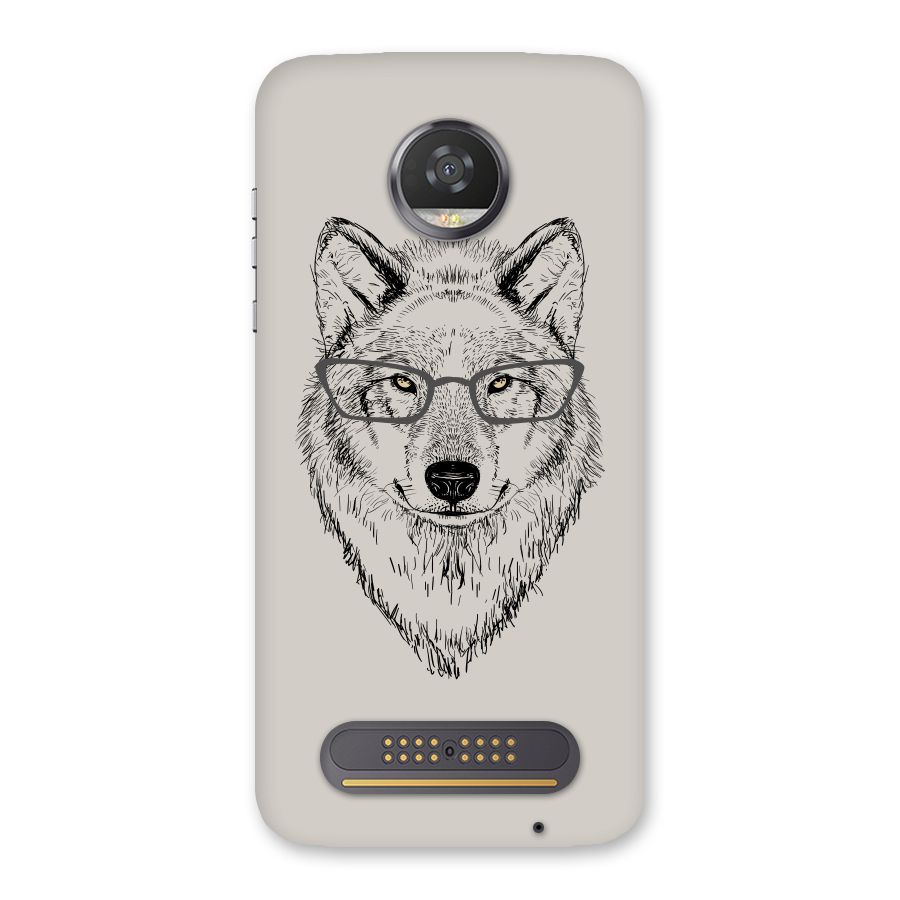 Nerdy Wolf Back Case for Moto Z2 Play